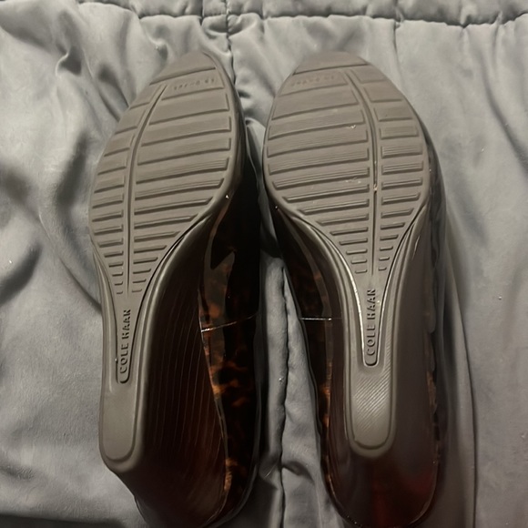 Cole Haan Patent Leather Leopard Wedges - Picture 6 of 6